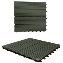 Wood Plastic Composite Interlocking Decking WPC DIY Tiles 300*300mm